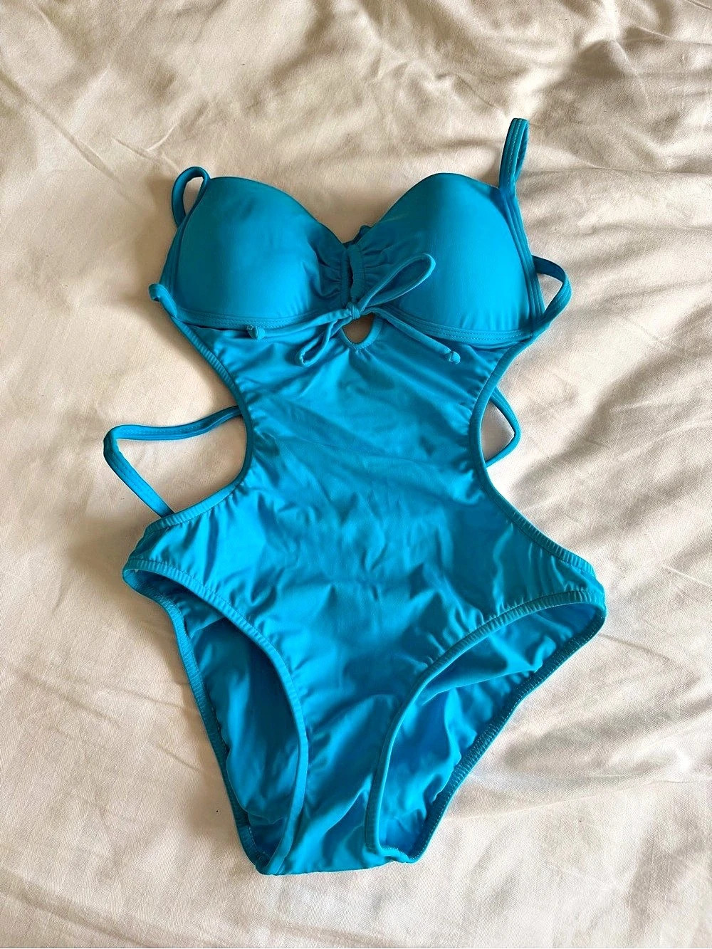 VENUS Blue One-Piece Swimsuit Size 4 - Picture 1 of 3